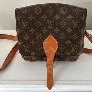 Louis Vuitton mono canvas leather cartouchiere crossbody